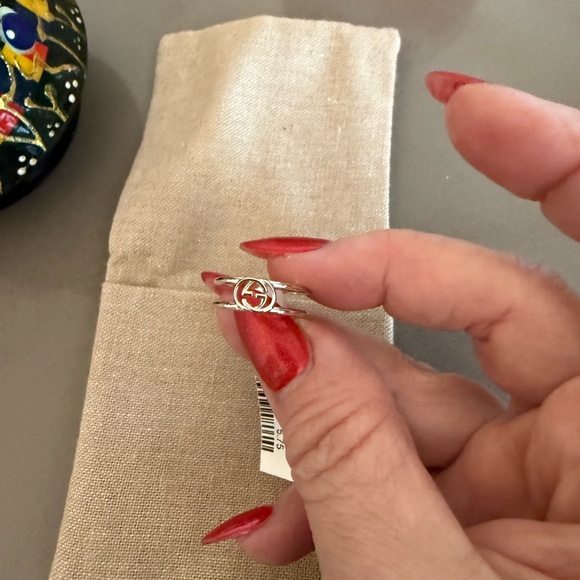 Gucci silver interlocking G wide open band - Picture 9 of 9